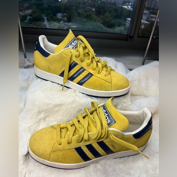 Adidas Originals Campus 80s Casual Sneakers Mens Size 10.5 Yellow & Black - Picture 3 of 10